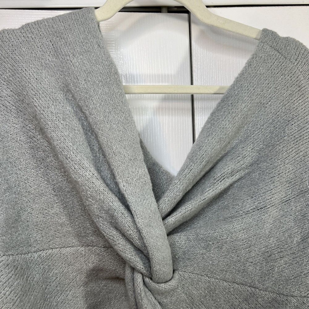 HARPER HERITAGE Boutique Sweater - Light Gray Twist Knot Back‎ Size Medium - Picture 5 of 9